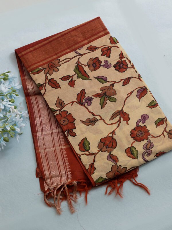 Women Copper Semi Tussar Sarees SCS159