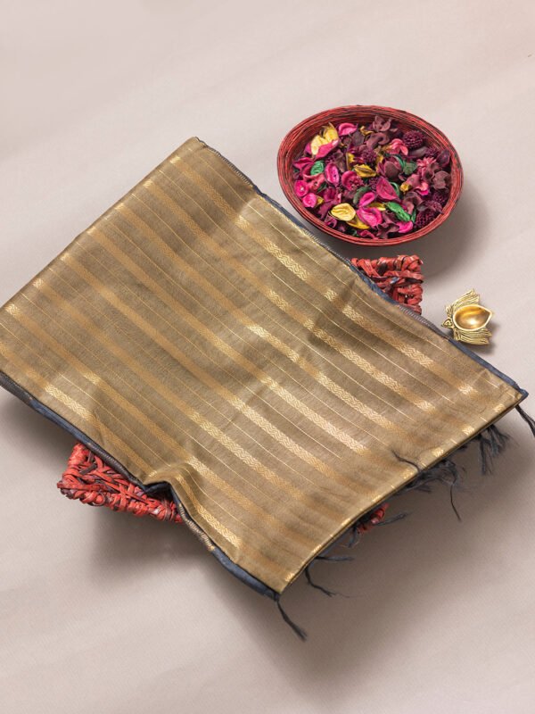 Women Olive Green Semi Tussar Saree ASS19